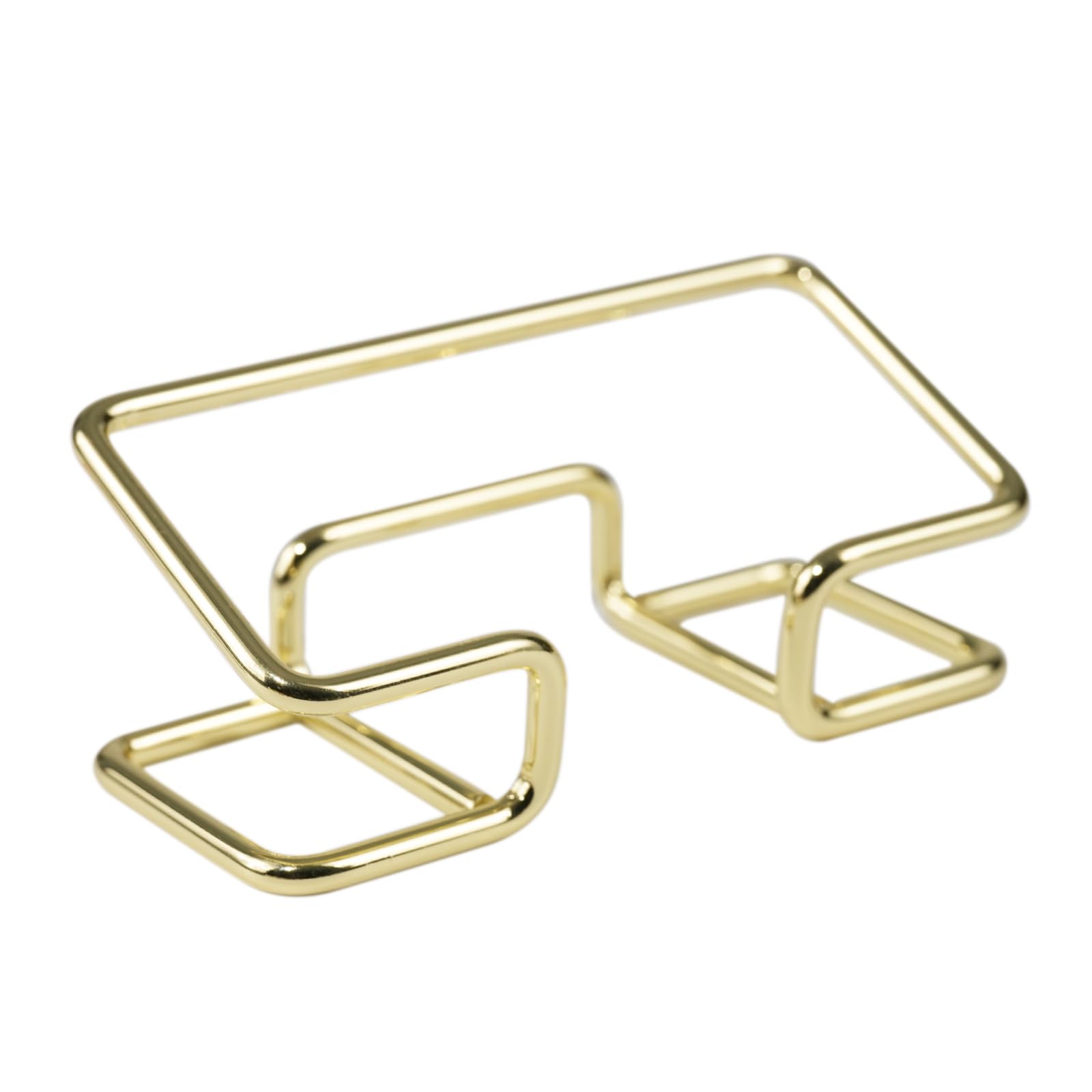 Desktop Business Card Holder, Metal Business Card Holder Display, Business Card Stands for Desk, 1 Pack, Gold