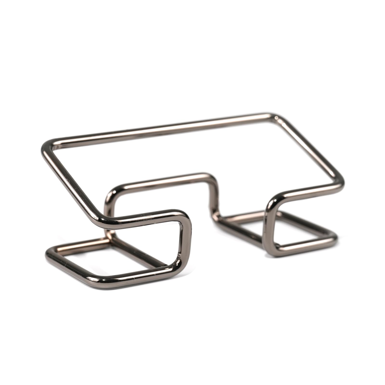Desktop Business Card Holder, Metal Business Card Holder Display, Business Card Stands for Desk, 1 Pack, Black