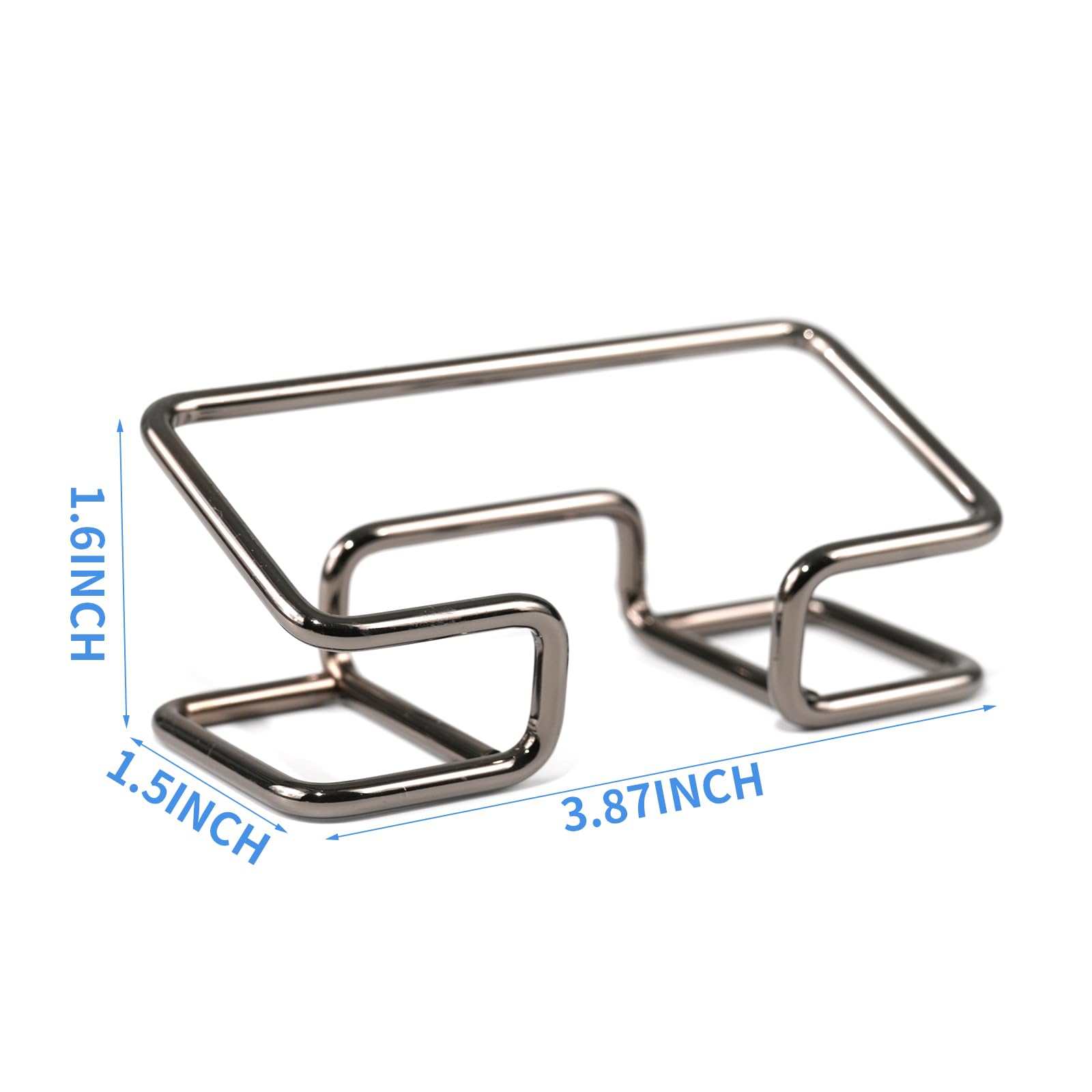 Desktop Business Card Holder, Metal Business Card Holder Display, Business Card Stands for Desk, 1 Pack, Black